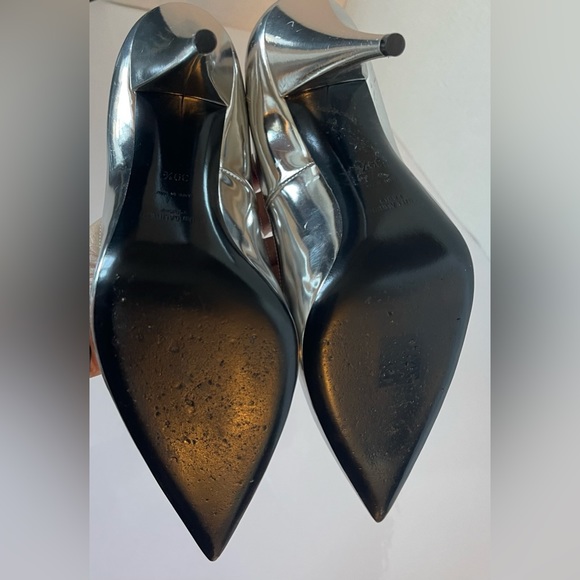 YSL mirrored silver leather pumps in size 39.5 these are stunning! - Picture 6 of 8
